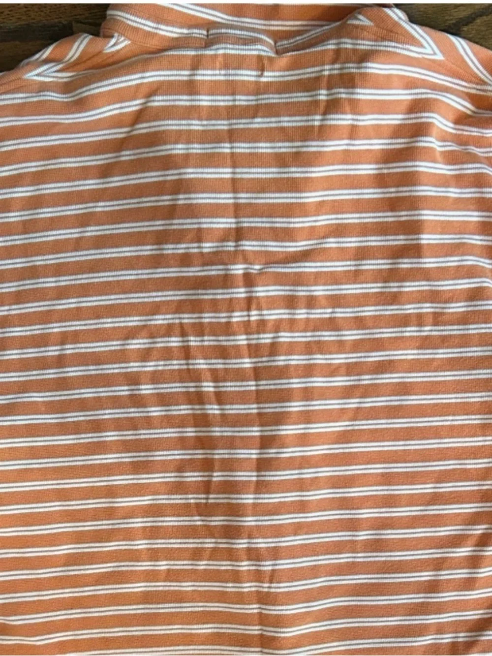 Ralph Lauren Orange and White Stripe Men’s Polo